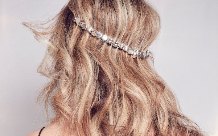 Hair how-to: jewelled waves