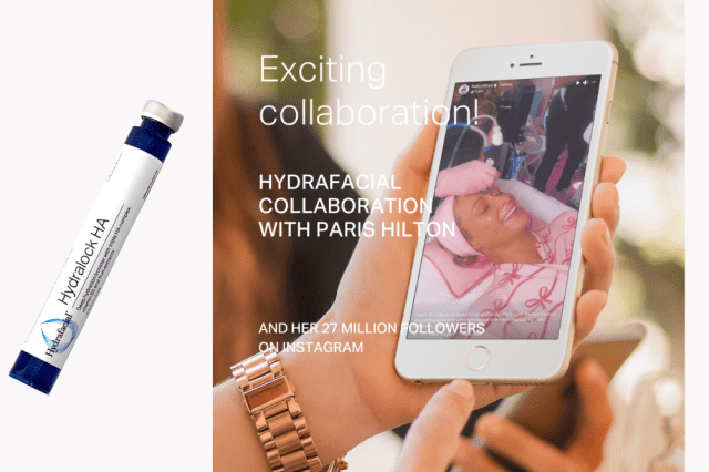 Hydrafacial Taps Paris Hilton for Hydrafacial Hydralock HA Booster Collaboration